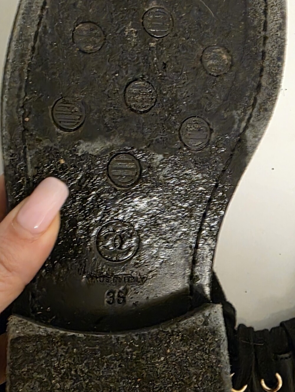 CHANEL Black Leather Lace-Up Boots - Picture 7 of 10